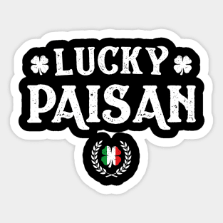 Lucky Paisan St Patricks Day Sticker